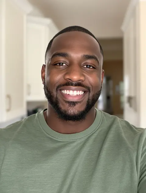 An everyday selfie of a smiling man